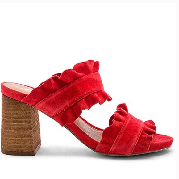 Free People Shoes - NWT Free People Rosie Ruffle Heel